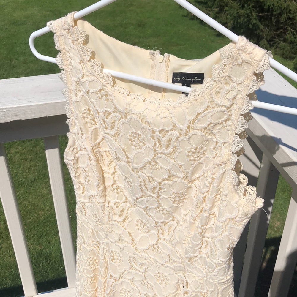 White Laced Girls Dress
